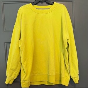 Lululemon Bright Yellow Sweatshirt